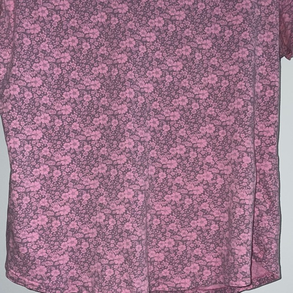 Medium Pink Floral Gap Shirt Top Blouse - Picture 6 of 8